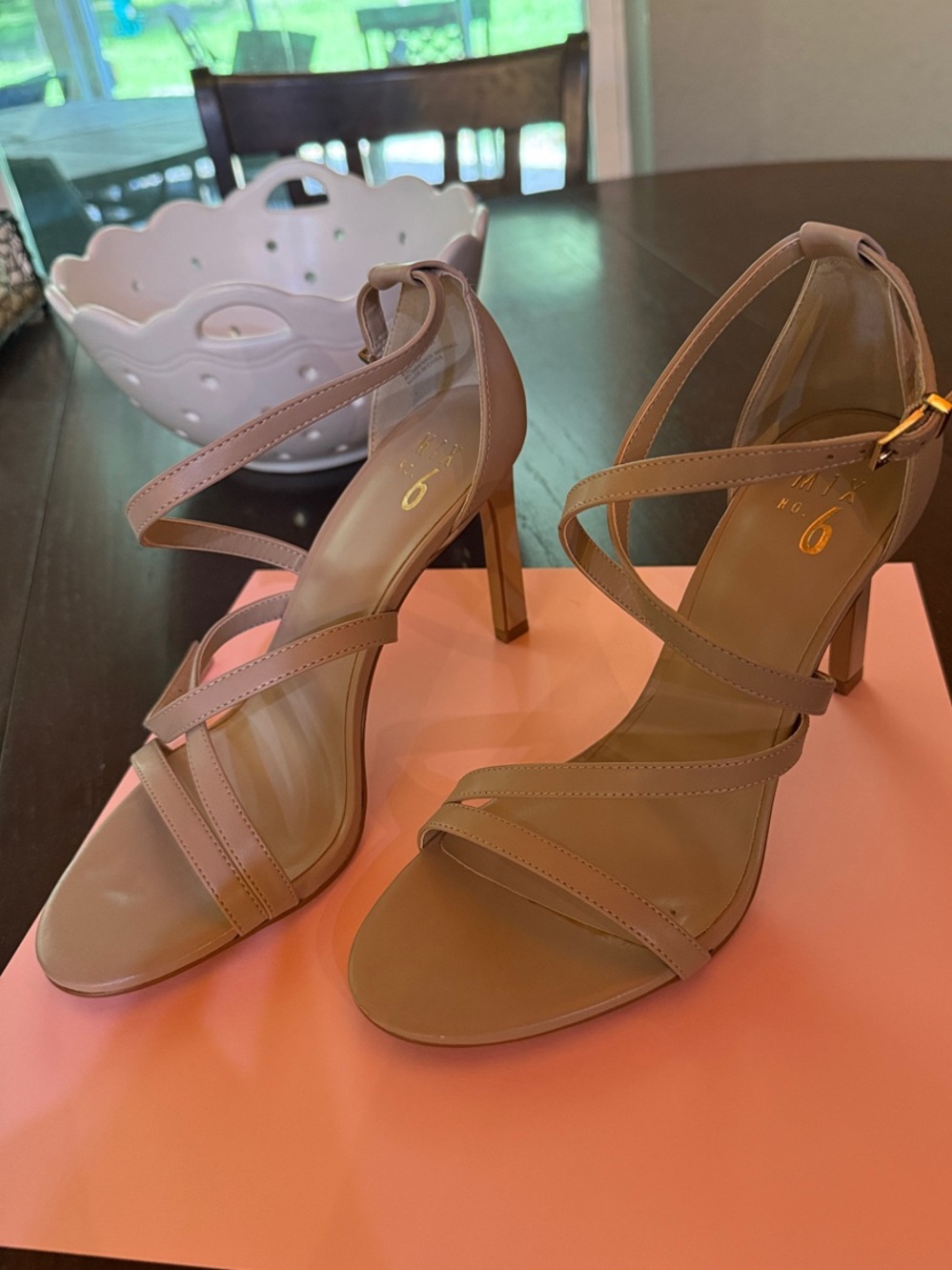 Mix No. 6 Women’s Strappy High Heel Sandals - Nude